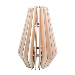 Lampe en bois à lamelles Stockholm 24 x 24 x 35 cm