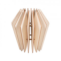 Lampe en bois à lamelles Kopenhagen 22 x 22 x 35 cm