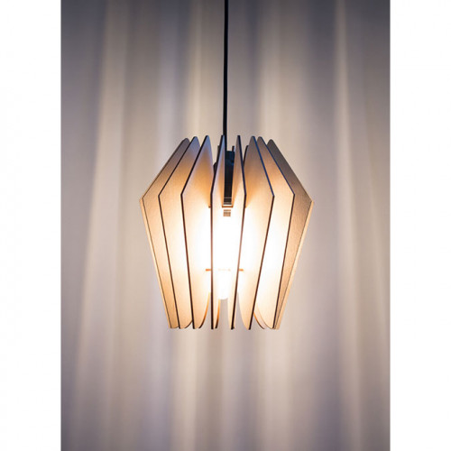 Lampe en bois à lamelles Kopenhagen 22 x 22 x 35 cm