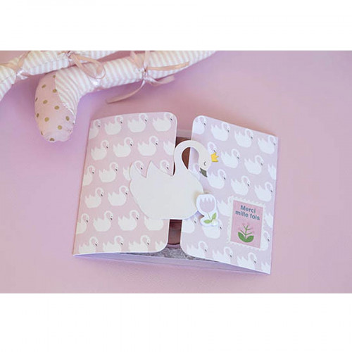 Papillons en papier Lovely Swan - 9 pcs