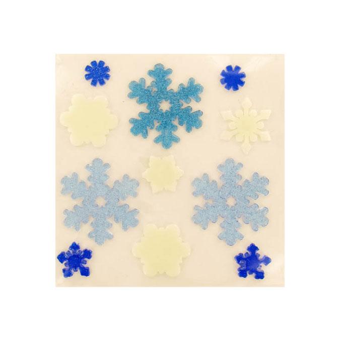 Décoration de Noël vitrostatique Flocon gelly - Scrapmalin