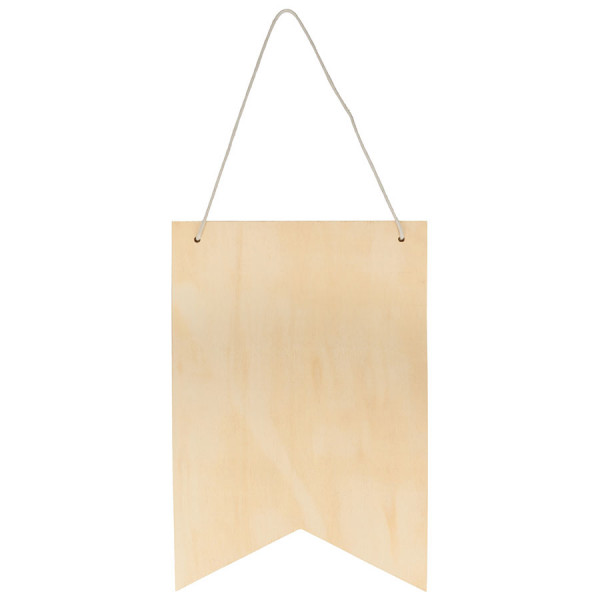 Fanion en bois - 24 x 35 cm