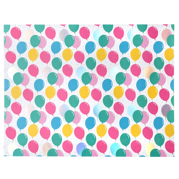 Poster Board Papier affiche Ballons d'anniversaire - 56 x 71 cm