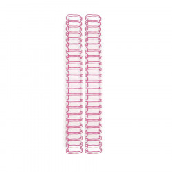 Spirales pour reliure roses 1,9 x 30,5 cm - 2 pcs