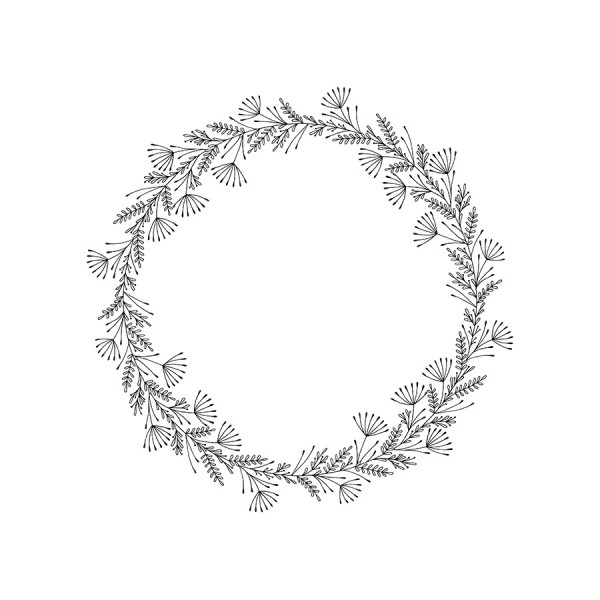Tampon bois Couronne - 10 x 10 cm