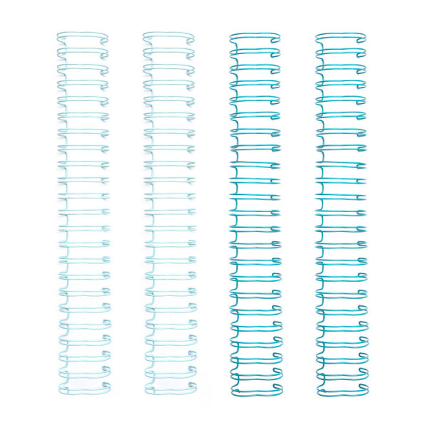 Spirales pour reliure mint 1,6 x 30,5 cm - 4 pcs