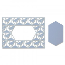 Thinlits Die Set Cadre bordure géo - 2 pcs