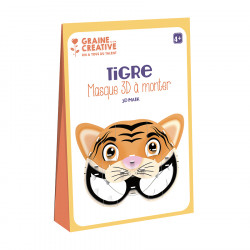 Masque 3D Tigre à monter