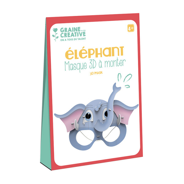 Masque 3D Elephant à monter