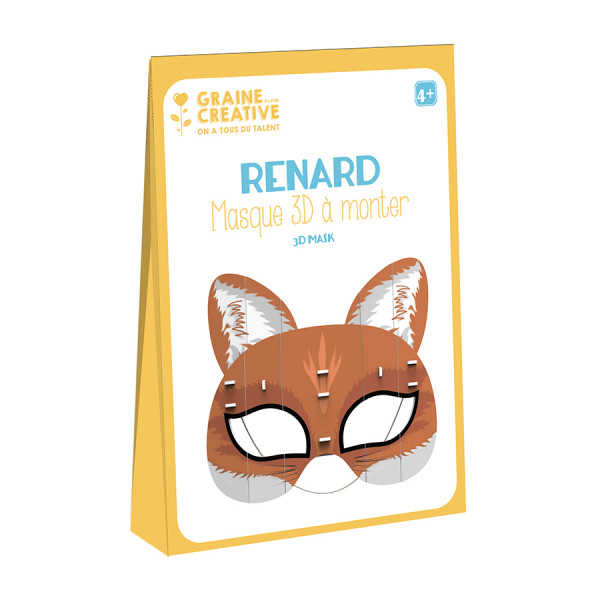 Masque 3D Renard à monter