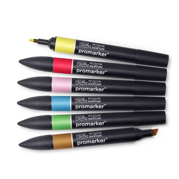 Promarker - Set de 6 marqueurs Tons moyens