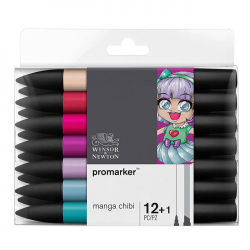 Set Promarker Manga Chibi - 13 pces