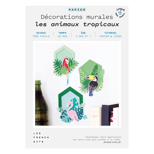 Kit Décorations murales Les animaux tropicaux