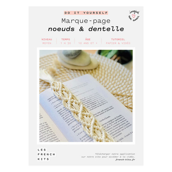 Kit DIY Marque-pages Nœuds & dentelle