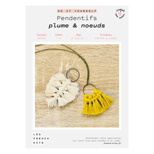 Kit DIY Pendentifs Plume & Nœuds