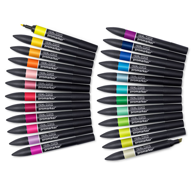 6 feutres PROMARKER Teint Peau Winsor & Newton : Chez Rentreediscount  Fournitures scolaires