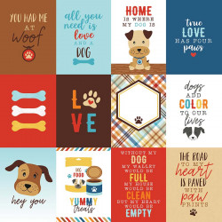 I love my Dog - Papier 3x4 Journaling Cards