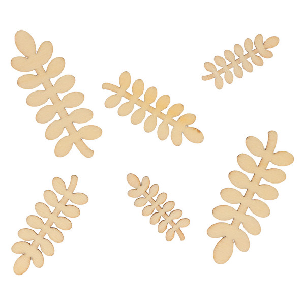 Mini Silhouettes Feuilles d'acacia - 30 pcs