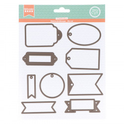 Die Set Etiquettes - 9 pcs