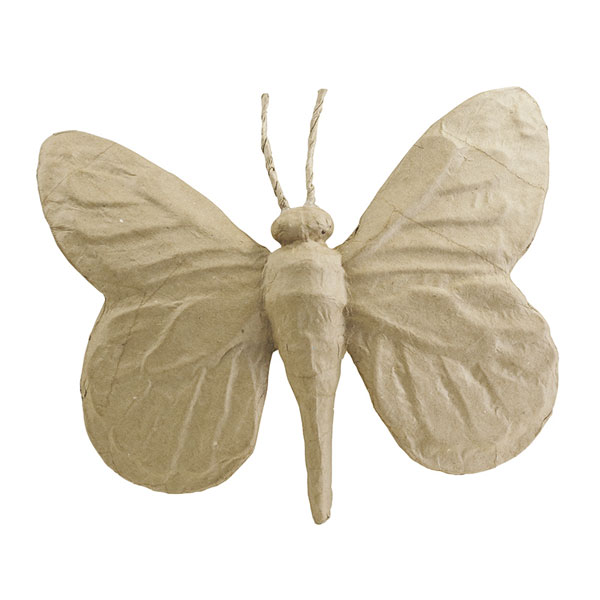 Papillon en papier mâché - 25 x 19 cm