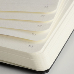 Carnet de notes souple 12,5 x 19 cm - ice blue / pages blanches