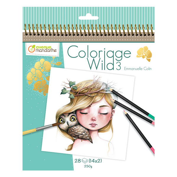 Carnet de coloriage Wild #3  Scrapmalin