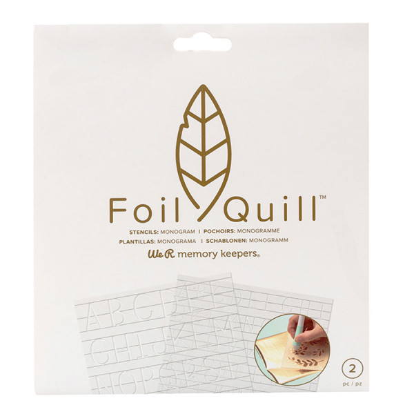 Pochoirs Monogrammes Foil Quill - 2 pcs