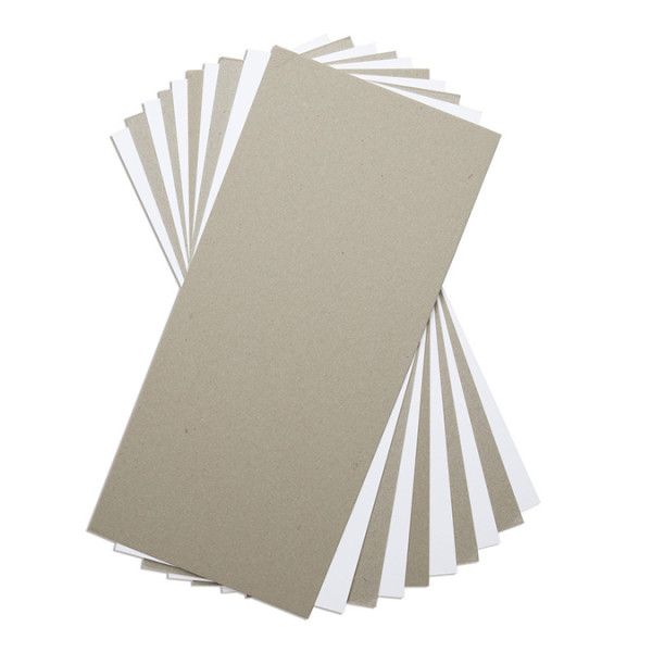 Planches en carton Mix Media - gris / blanc - 15 x 33 cm - 10 pcs