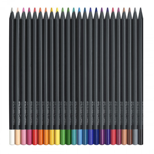 Crayons de couleurs Black Edition 24 pcs