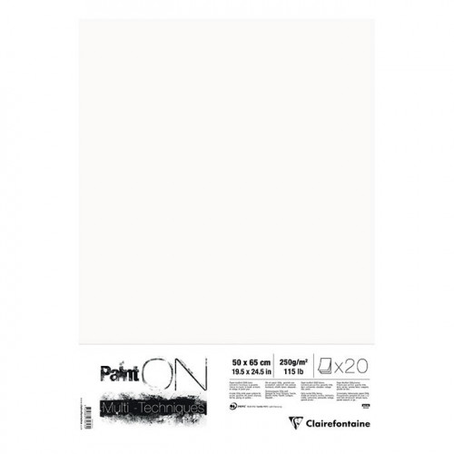 Papier Paint'On à Grain 50 x 65 cm 250 g/m² x 10 feuilles