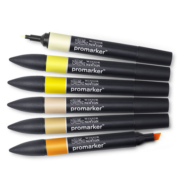 Promarker Set Jaunes x 6 pièces