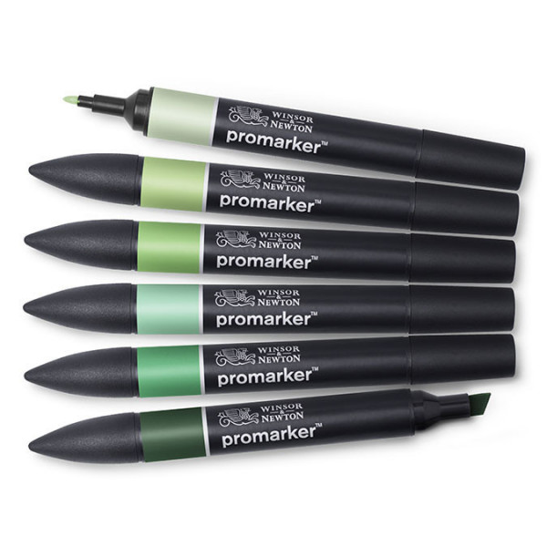 Promarker Set Verts x 6 pièces