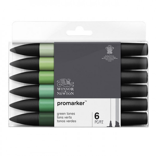 Promarker Set Verts x 6 pièces