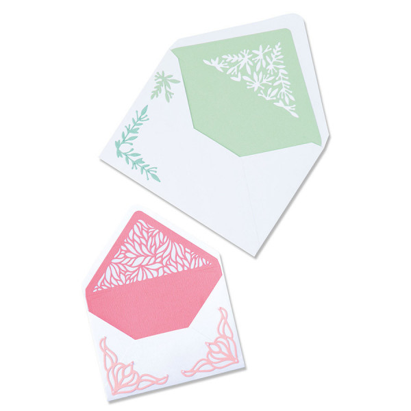 Thinlits Die Set Doublures enveloppes botaniques - 6 pcs