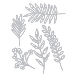Thinlits Die Set Feuilles délicates - 5 pcs