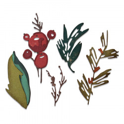 Thinlits Die Set Noël au pinceau - 9 pcs