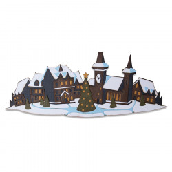 Thinlits Die Set Colorize Village enneigé - 7 pcs