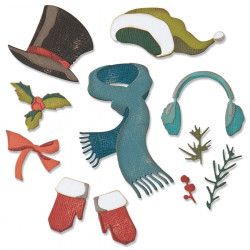 Thinlits Die Set Vêtements hivernaux - 11 pcs