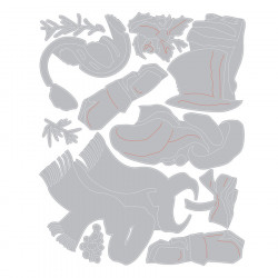 Thinlits Die Set Vêtements hivernaux - 11 pcs