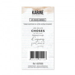 Tampon transparent Jolies choses