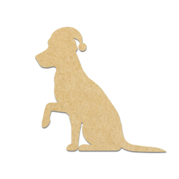 Labrador en bois médium - 5 x 4,8 cm