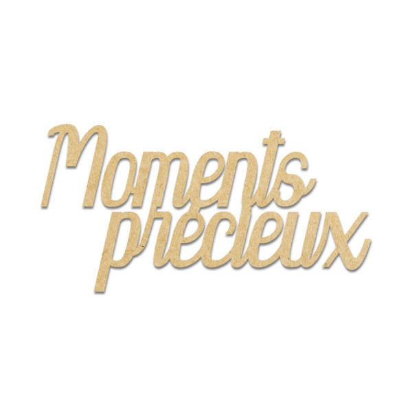 Moments précieux en bois médium - 8,1 x 4,1 cm