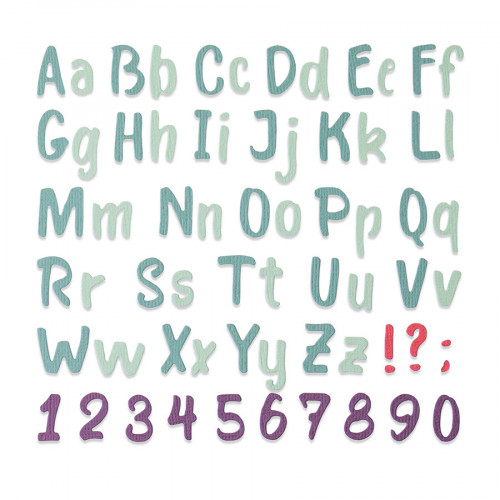 Thinlits Die Alphabet complet