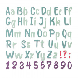 Thinlits Die Alphabet complet