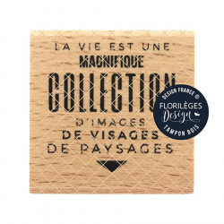Tampon bois Collection d'images - 6 x 6 cm