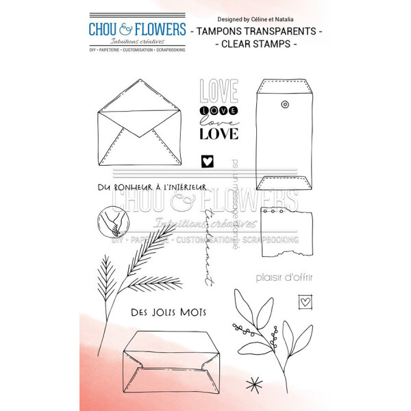 Tampons transparents Plaisir d'offrir - 16 pcs