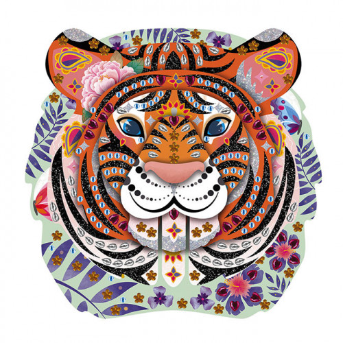 Kit créatif Strass et paillettes Trophée Tigre