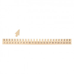 Calendrier de l'Avent cranté 49 cm
