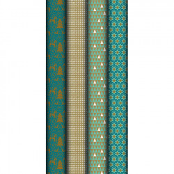 Papier cadeau kraft Dalécarlie Bleu 2 x 0,7 m