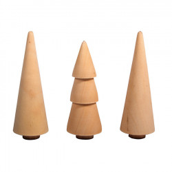 Arbres en bois Ø 2.9 cm 3 pcs